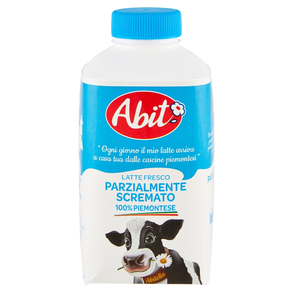 Latte Fresco Parzialmente Scremato 100% Piemonte, 500 ml